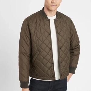 Banana Republic Water-Resistant Quilted Bomber Jacket Size S
